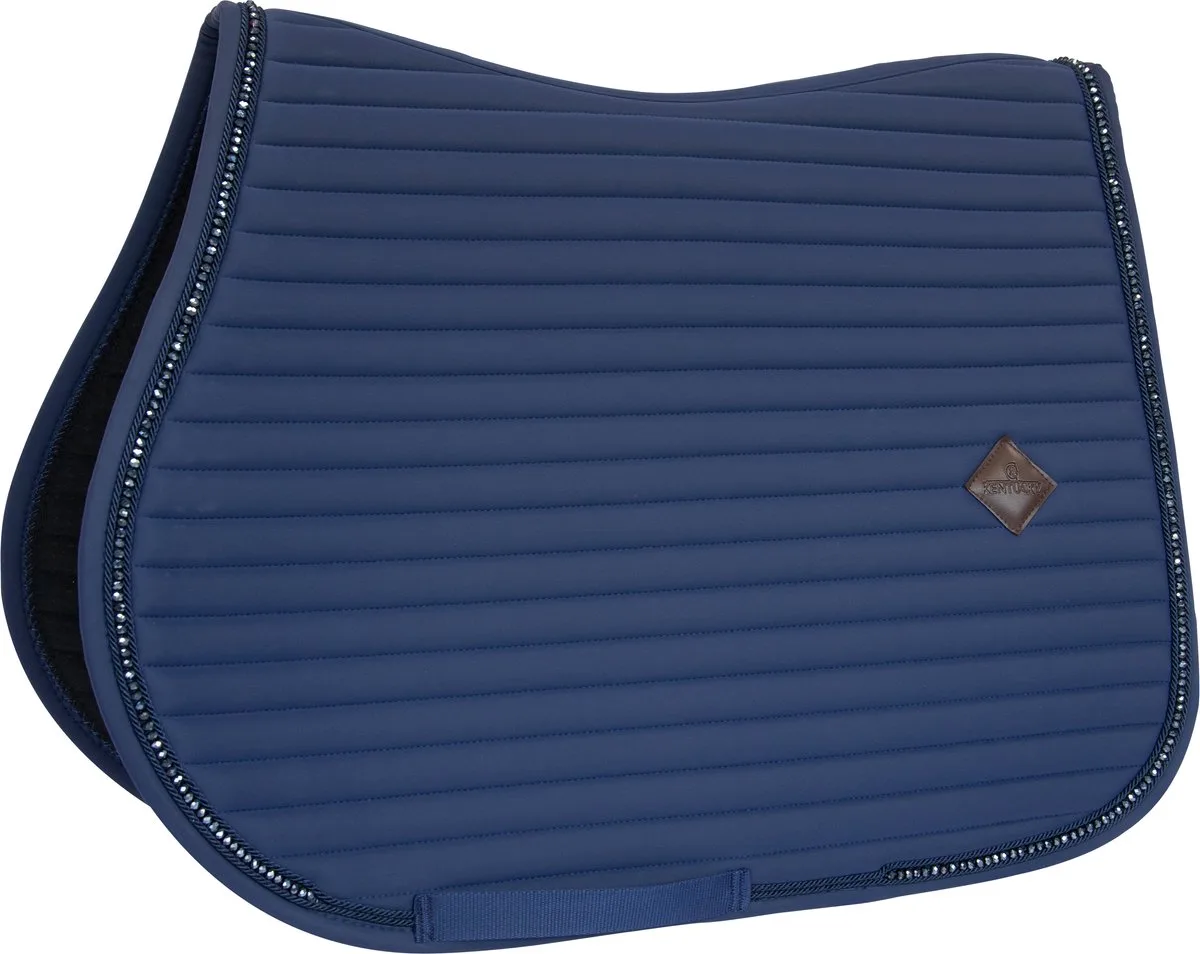 Zadeldoek Pearls jumping navy fra Kentucky Horsewear i Marineblauw – produktbillede