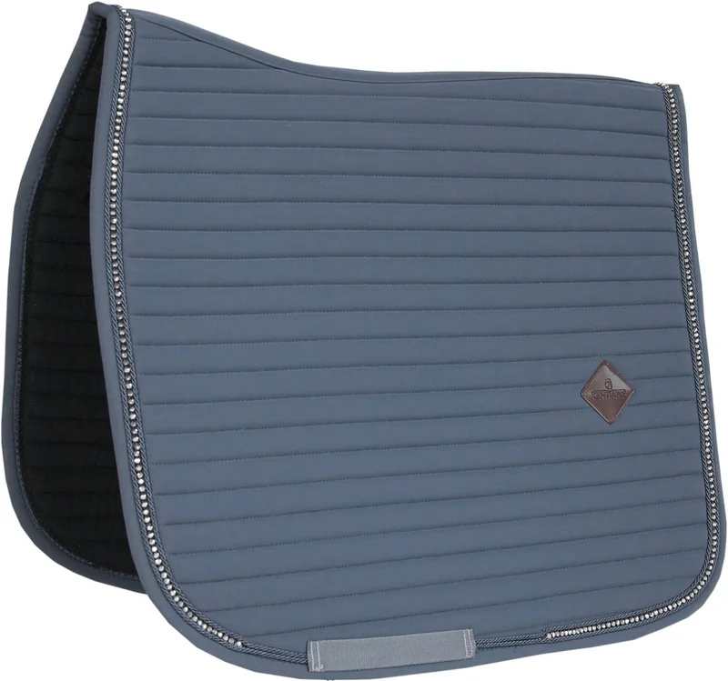 Zadeldoek - Pearls Zadeldekje - Dressuur by Kentucky Horsewear in Grey – product photo