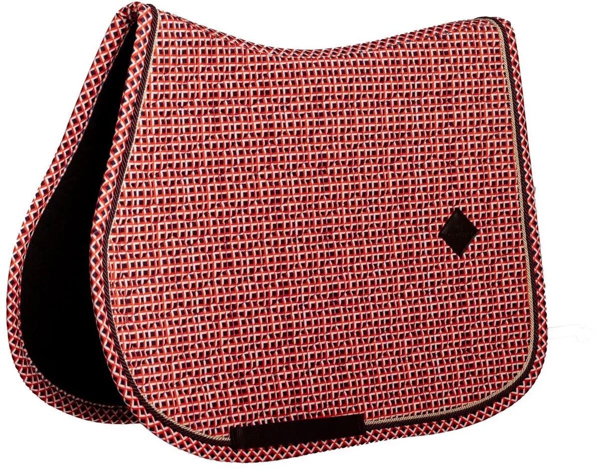 Zadeldoek velvet check printing purple jumping cob by Kentucky Horsewear in Purple – product photo