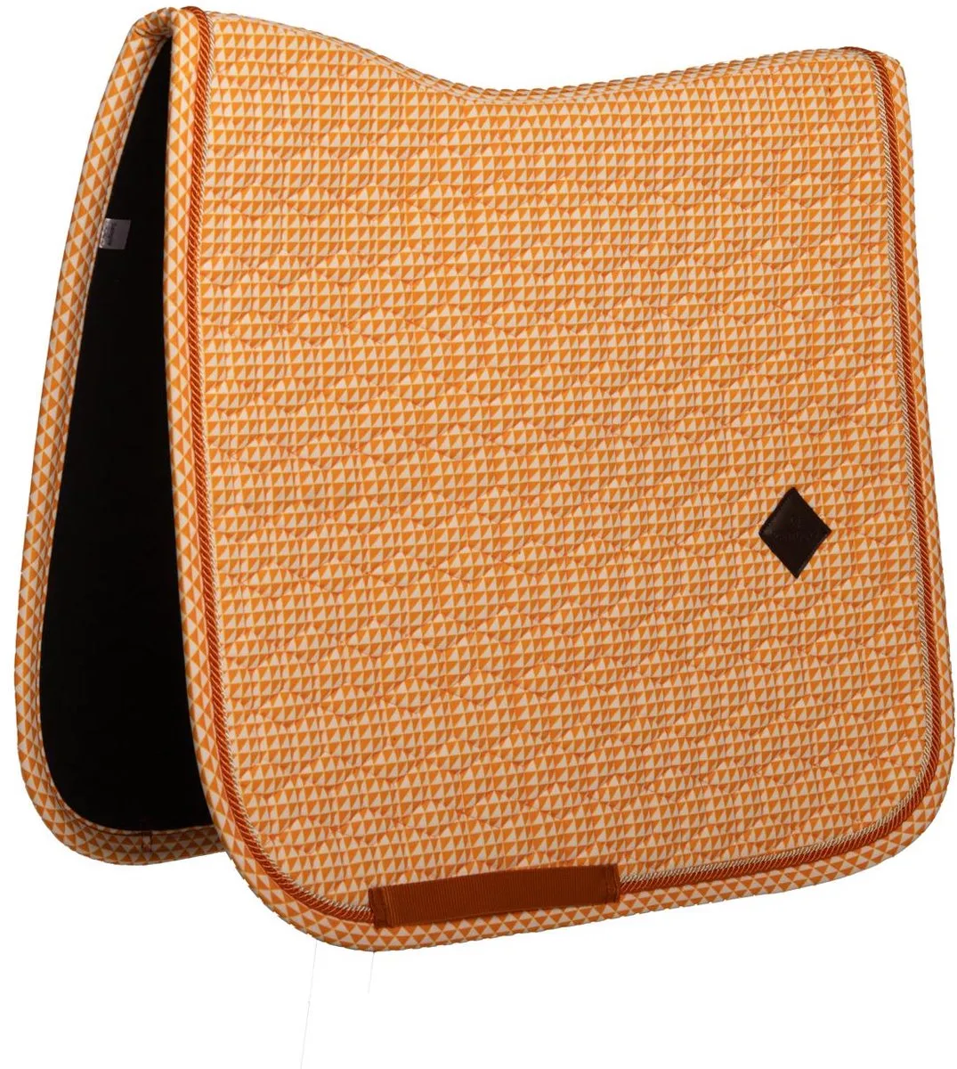 Zadeldoek velvet flags printing orange dressuur by Kentucky Horsewear in Orange – product photo