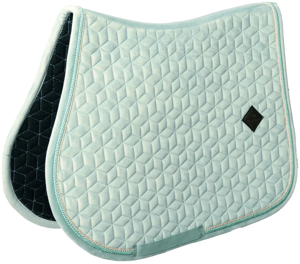 Zadeldoek velvet jumping mint pony by Kentucky Horsewear in Munt – product photo