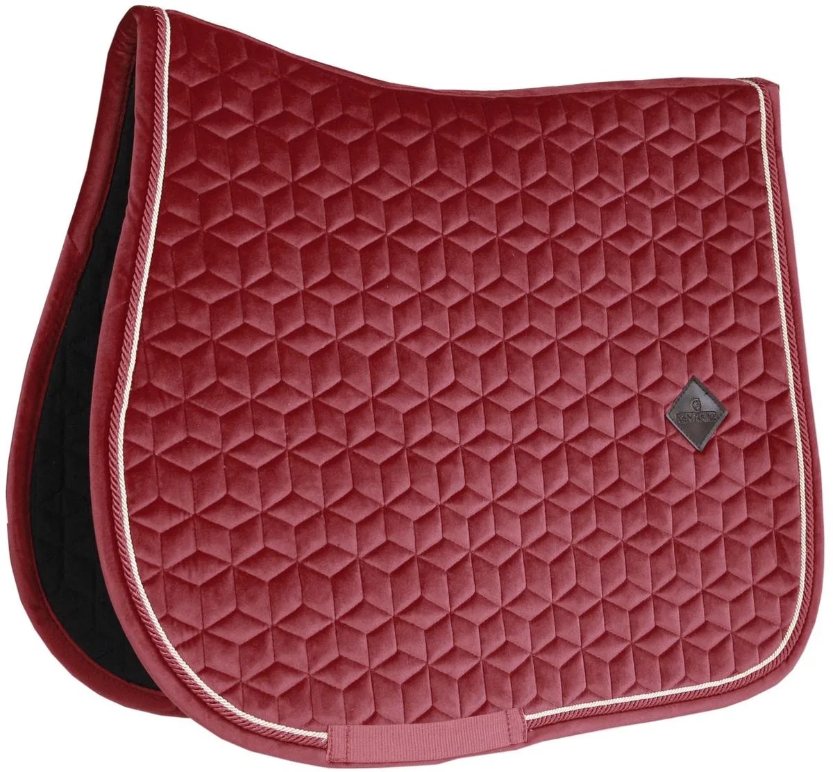 Zadeldoek velvet jumping pony de Kentucky Horsewear en Bordeaux – photo produit