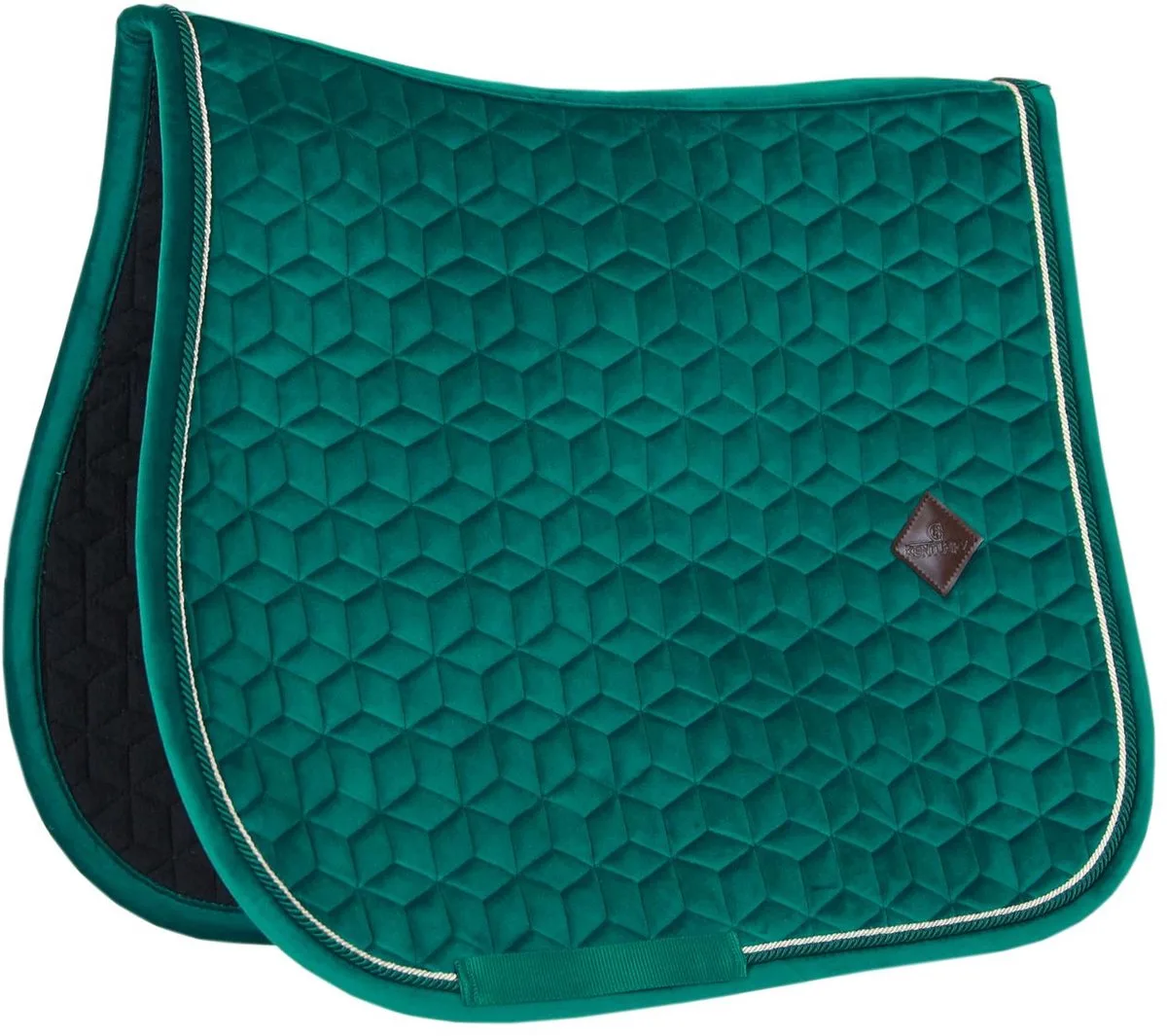 Zadeldoek velvet jumping pony van Kentucky Horsewear in Donkergroen – productfoto