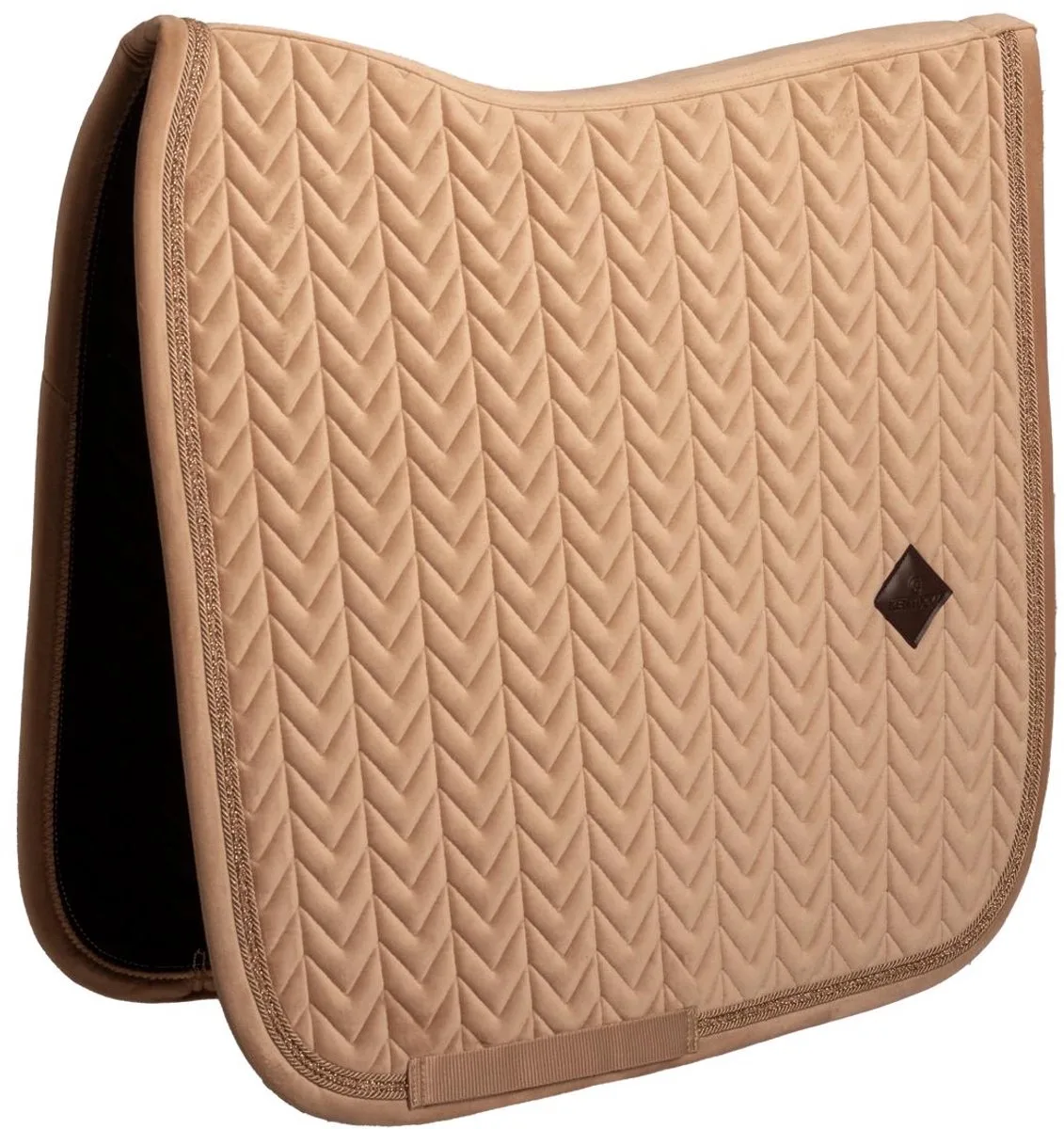 Zadeldoek velvet mini Pearls dressuur by Kentucky Horsewear in Beige – product photo