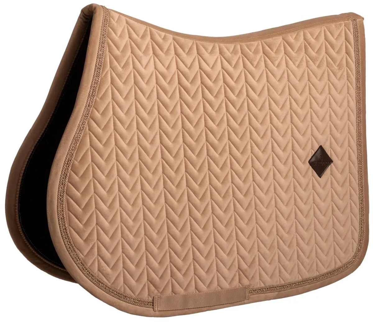 Zadeldoek velvet mini Pearls jumping by Kentucky Horsewear in Beige – product photo