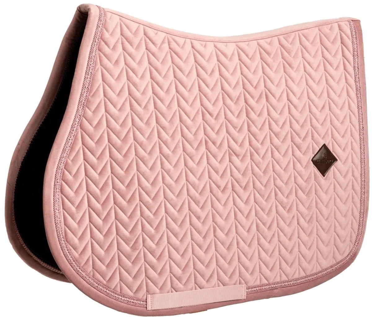 Zadeldoek velvet mini Pearls jumping oude roze pony by Kentucky Horsewear in Oudroze – product photo