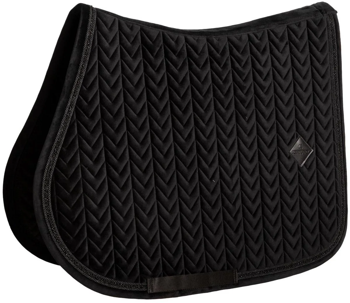 Zadeldoek velvet mini Pearls jumping de Kentucky Horsewear en Noir – photo produit