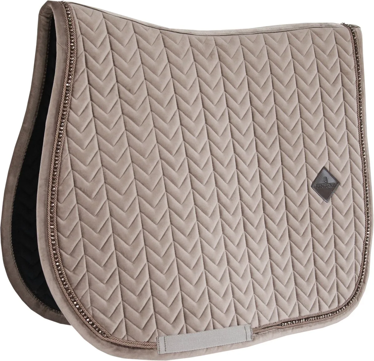 Zadeldoek velvet pearls jumping by Kentucky Horsewear in Beige – product photo