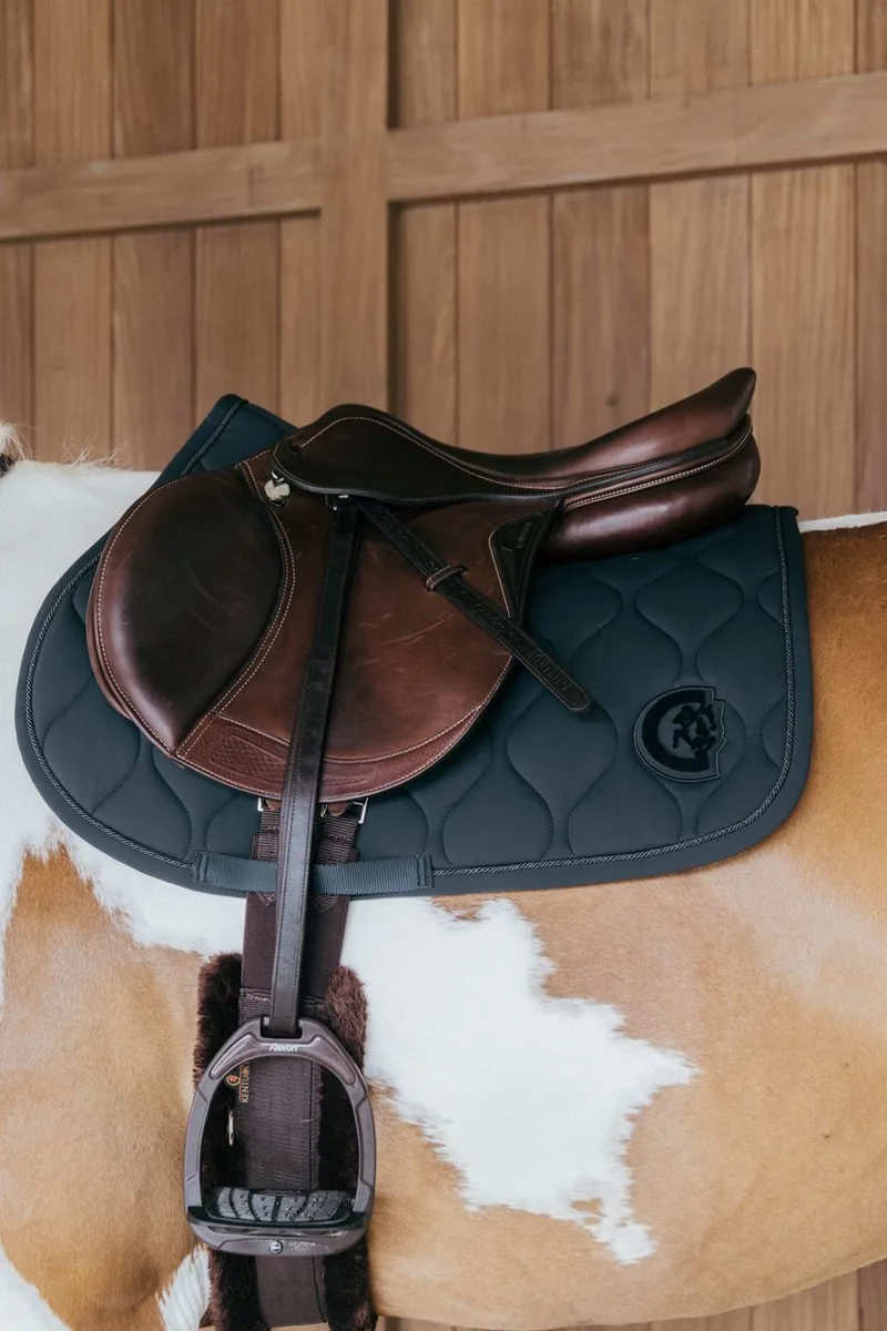 Zadeldoek wave 3D jumping by Kentucky Horsewear in Dennengroen – product photo