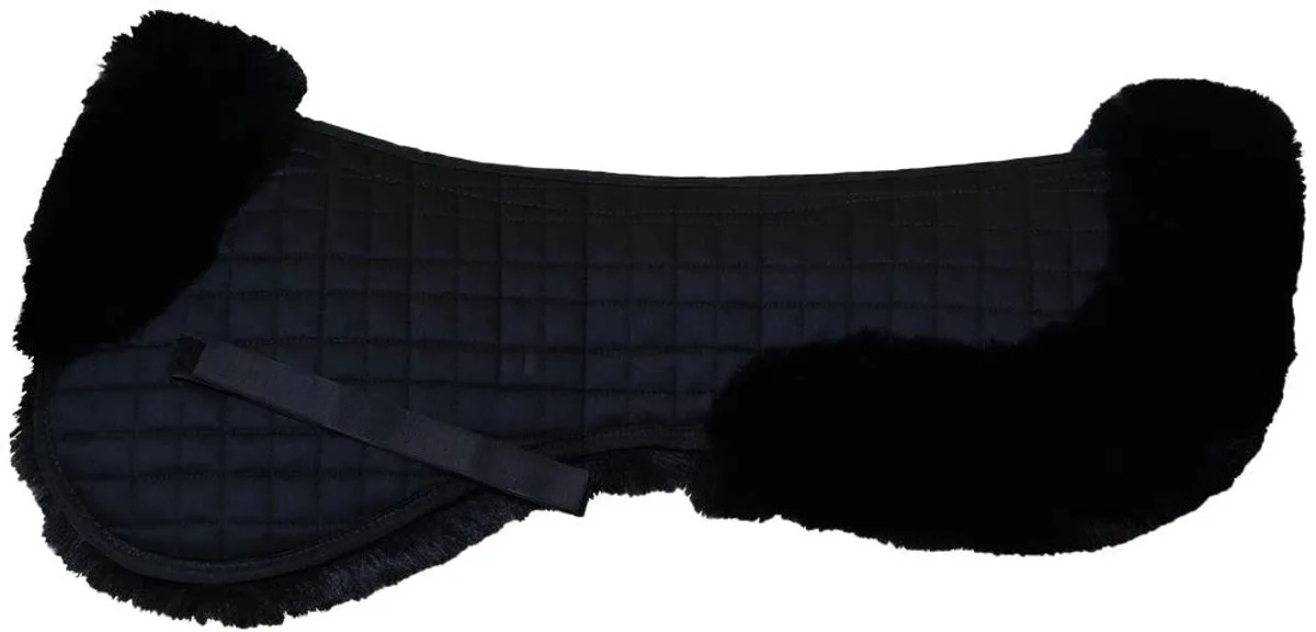 Zadelonderlegger Wol/bont Absorb bont size L by Kentucky Horsewear in Black – product photo