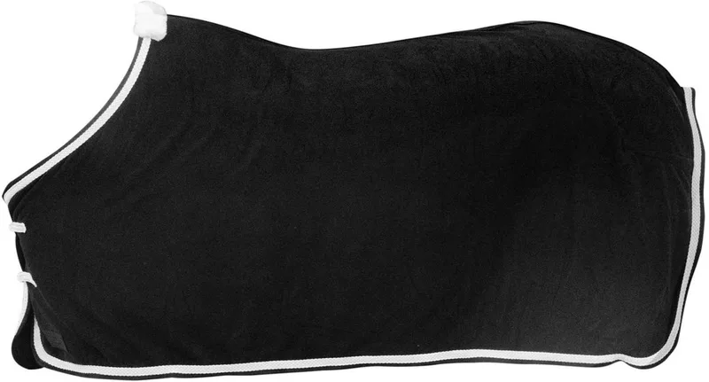Zweetdeken fleece gevlochten touw 140-6'3 de Kentucky Horsewear en Noir – photo produit