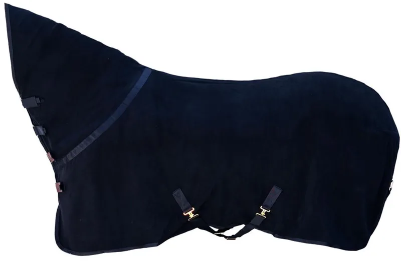 Zweetdeken fleece heavy met nek marine 155-6'9 de Kentucky Horsewear en Marineblauw – photo produit