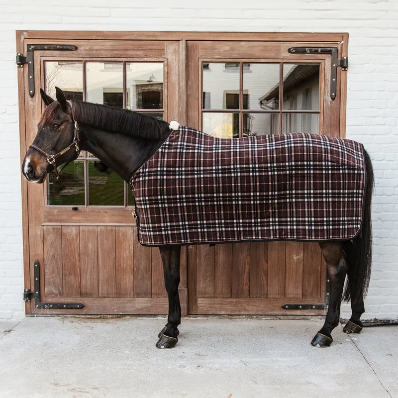 Zweetdeken Heavy Fleece - 155-6'9 de Kentucky Horsewear en Marron – photo produit