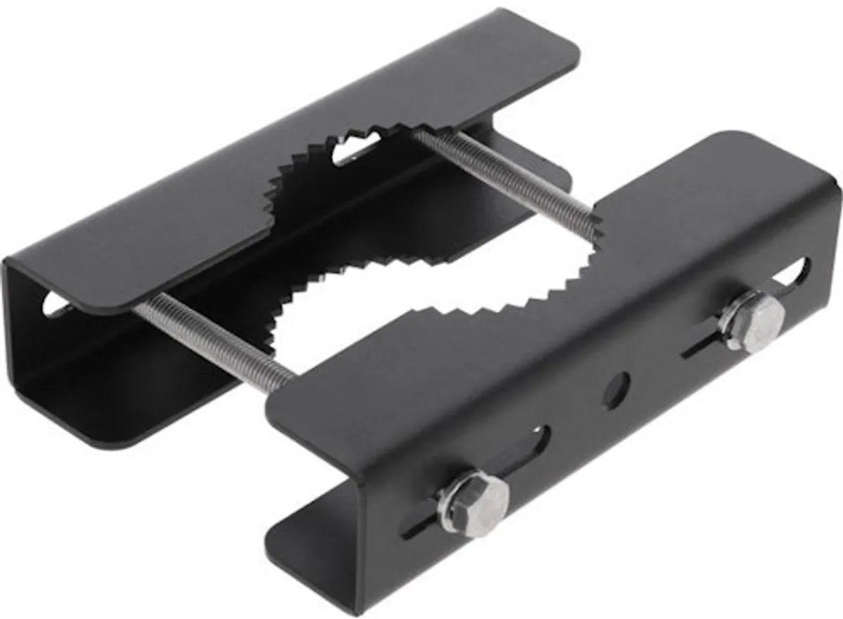 Adapter voor mastmontage LED schijnwerper | incl. bevestiging van Kerbl in Zwart – productfoto