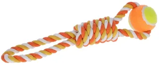 Bal aan touw 37 cm, Katoen - Hondenspeelgoed by Kerbl in Orange – product photo 1 of 2