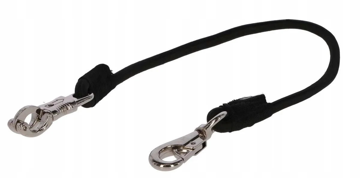 elastische halstouw voor paarden, zwart, 90 cm von Kerbl – Produktfoto