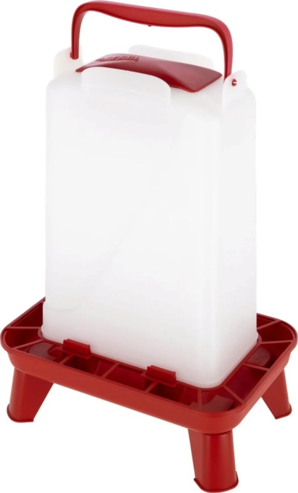 Futterautomat für Geflügel rot/weiß - 3,5 l van Kerbl – productfoto
