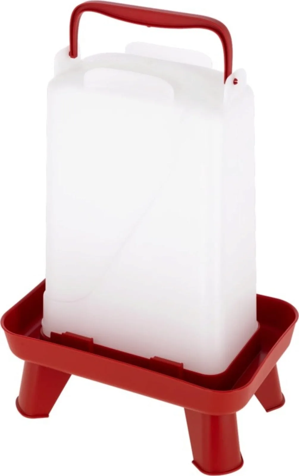 Geflügeltränke rechteckig rot/weiß - 5,5 l de Kerbl – photo produit