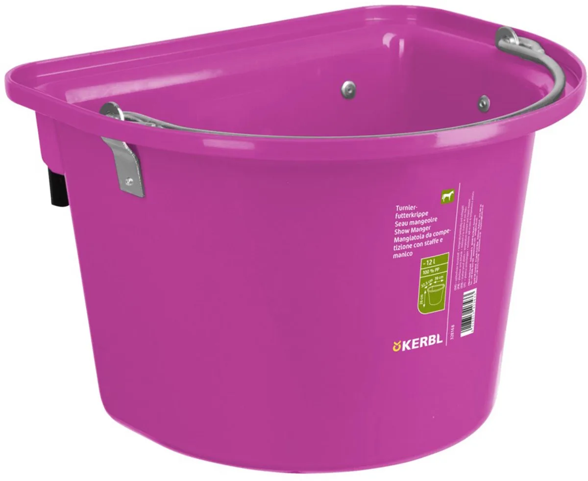 Hangvoerbak Carry Kerbl Kunststof van Kerbl in Roze – productfoto
