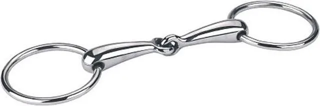 Hoofdstel Bit Watertrens enkelgebroken hol - 10,5cm