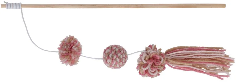 Kattenspeelgoed Hengel Met Wol/Speelbal by Kerbl in Pink – product photo