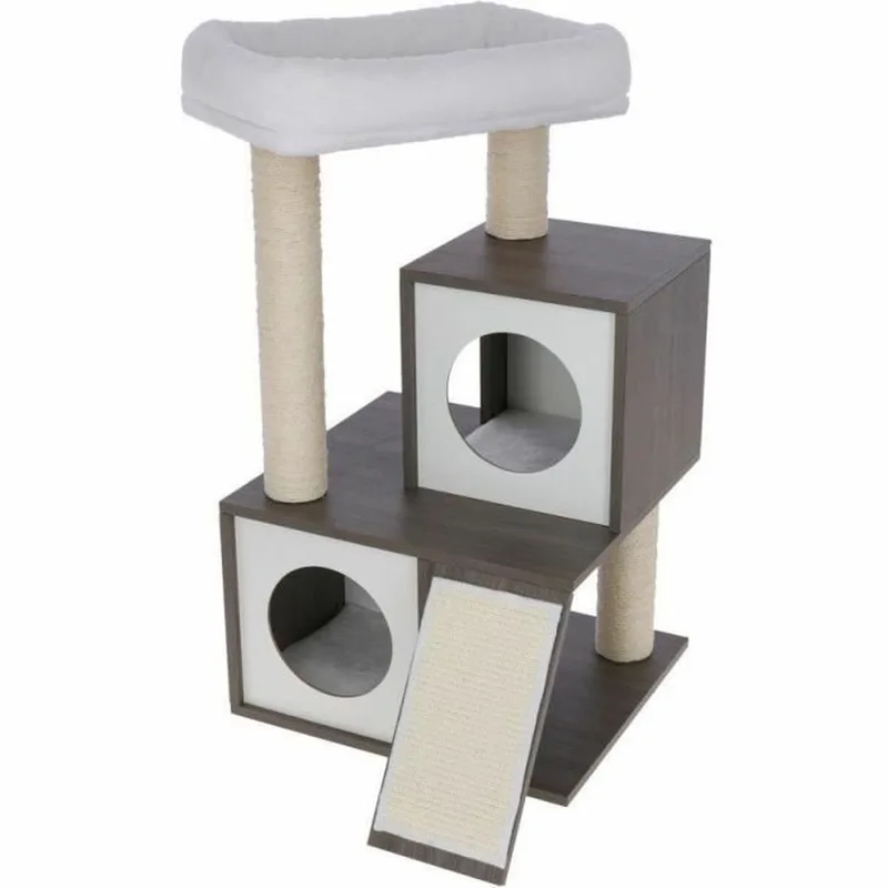 Krabpaal voor Katten Kerbl Grijs Wit/Zwart Sisal de Kerbl en Blanc – photo produit