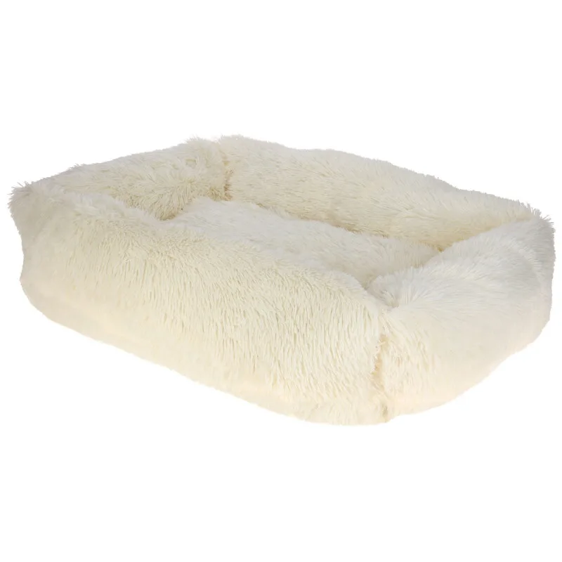 Pet Kuschelbett Fluffy, Creme, Eckig, 80x60cm by Kerbl in Regular – product photo
