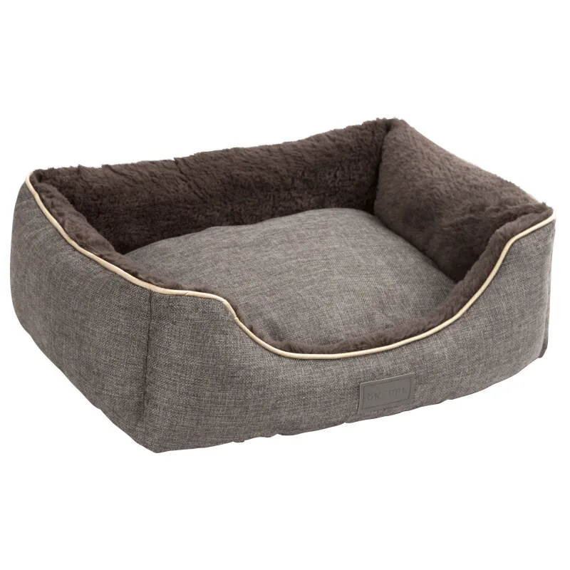 Pet Kuschelbett Samuel L de Kerbl en Gris, Regular – photo produit