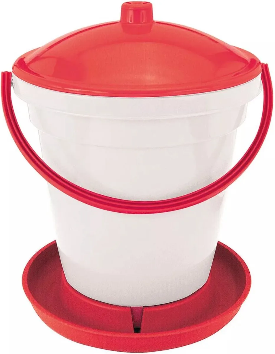 Pluimvee Drinkemmer - 18ltr van Kerbl in Zilver – productfoto