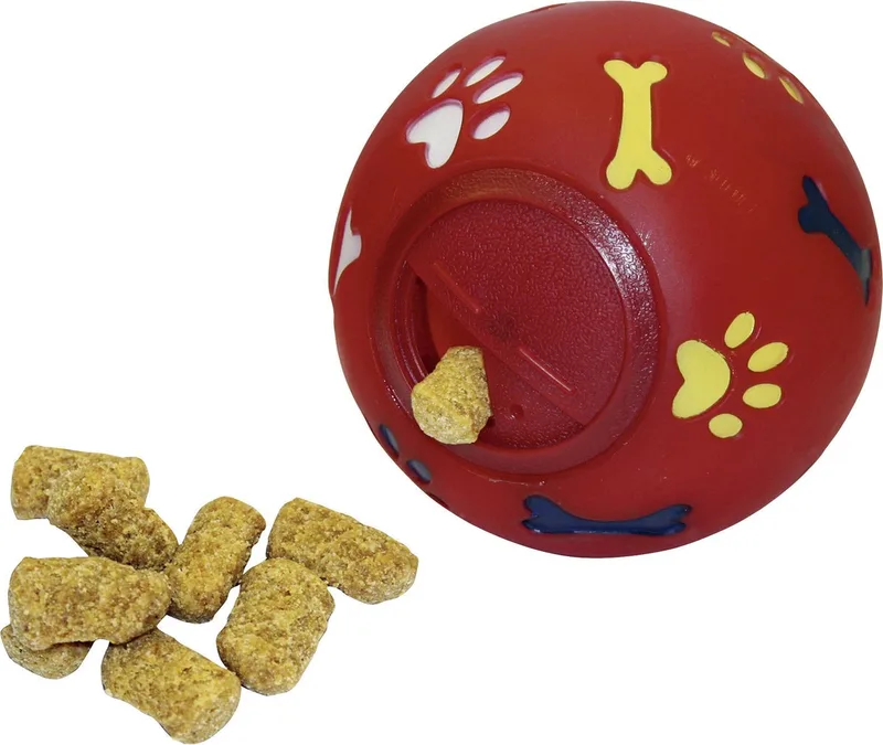 Snackball - Honden Speelgoed Bal - 11 cm - 1 stk de Kerbl en Rouge – photo produit