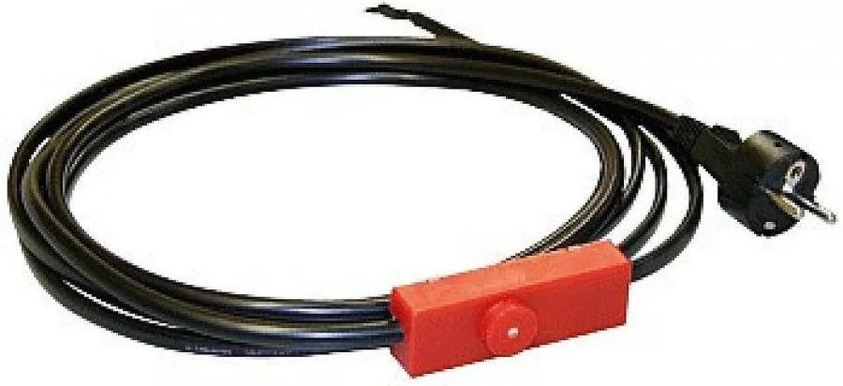 Thermokabel met Thermostaat - 18 m van Kerbl in Rood – productfoto