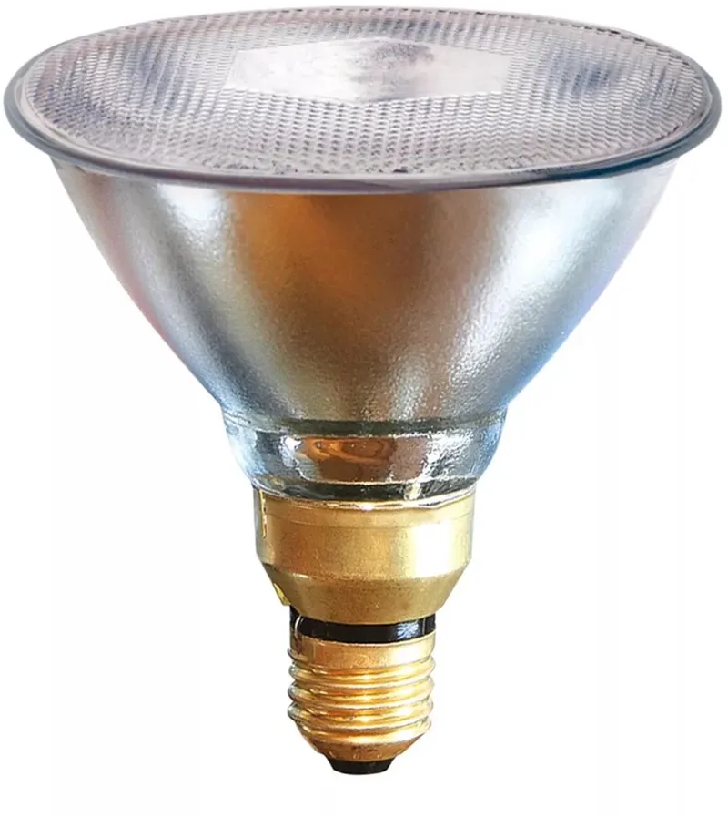 Warmtelamp PAR38 100W helder | infrarood warmte | E27 fitting by Kerbl in Red – product photo