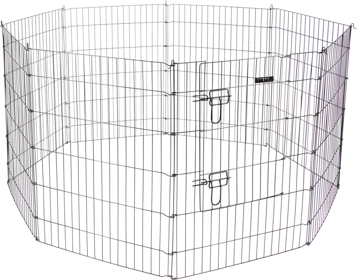 Welpen- und Kleintiergehege 8 Gitter mit Türe - 1 Stk by Kerbl – product photo