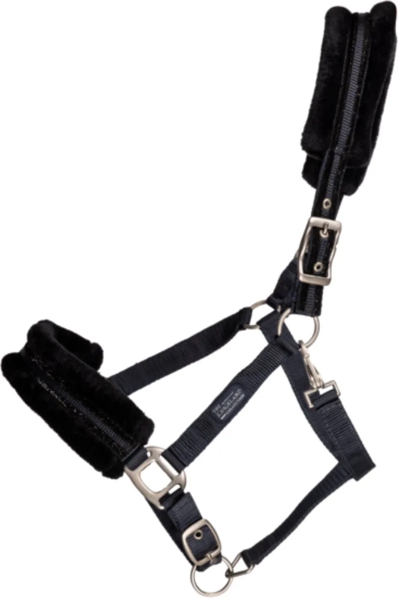 Blanca - Halster - met nep bont - Full de Kingsland en Bleu foncé – photo produit