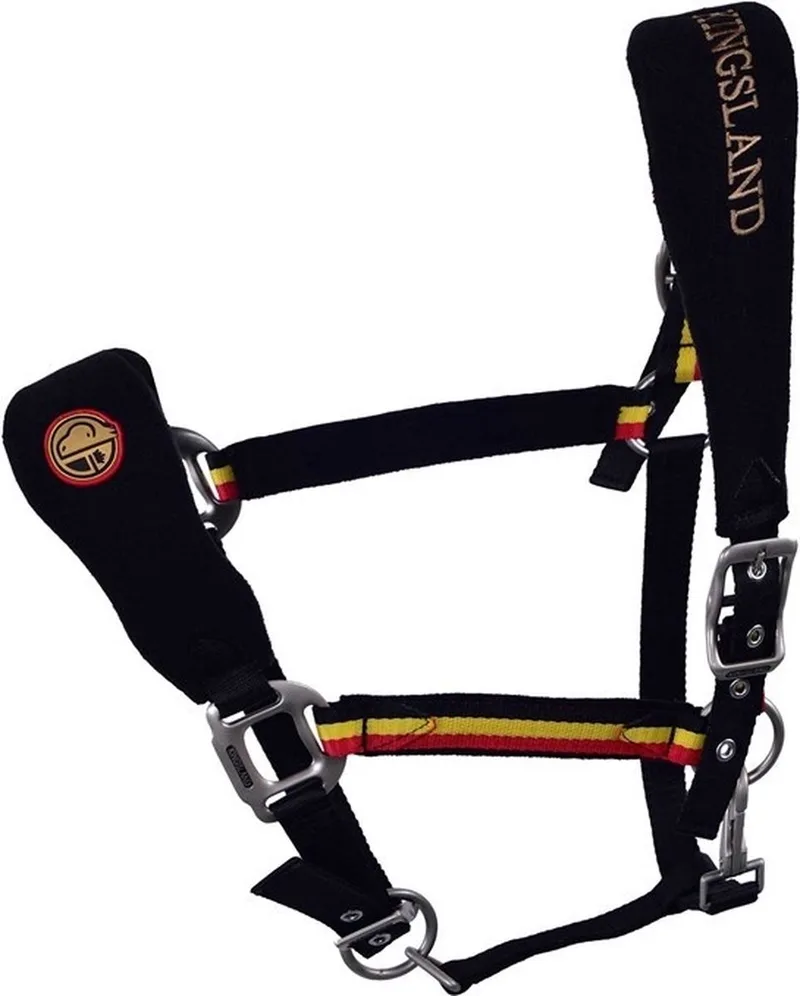 Enghien Equibel Nylon Halster Pony de Kingsland en Noir – photo produit