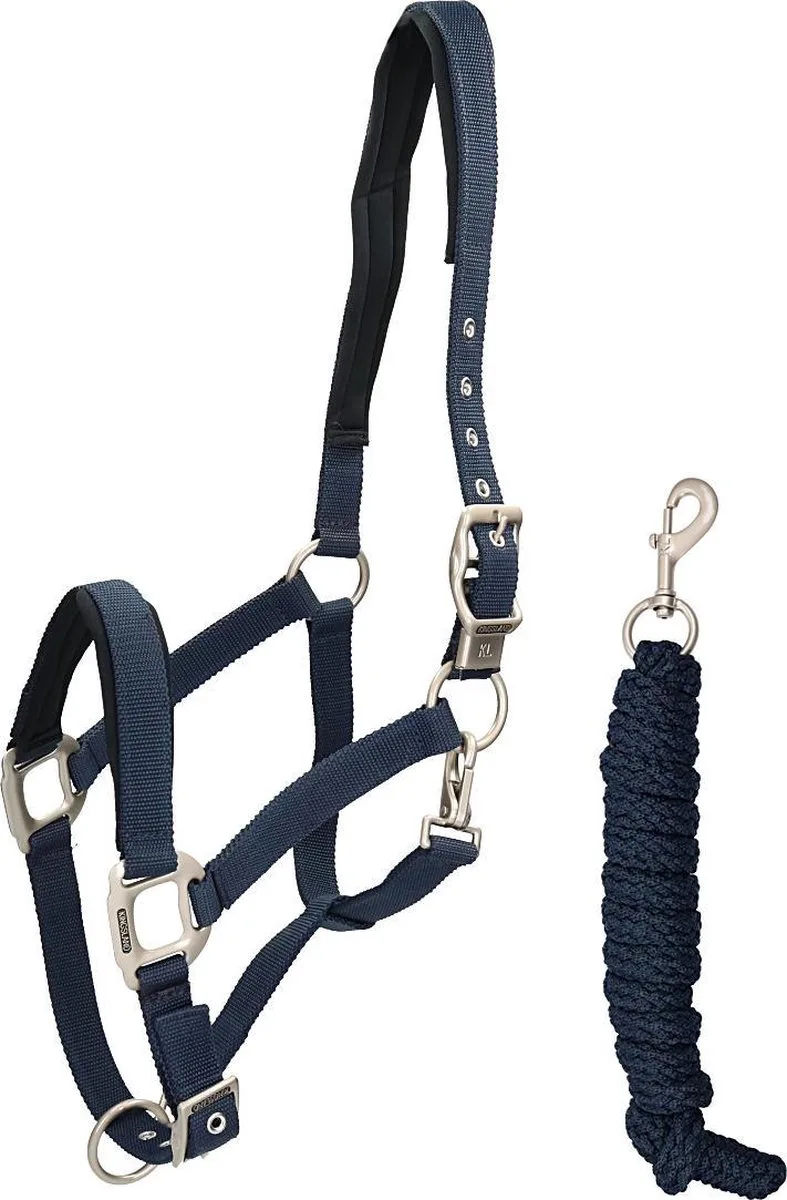 Halsterset Fleece - Dark Blue - cob von Kingsland – Produktfoto
