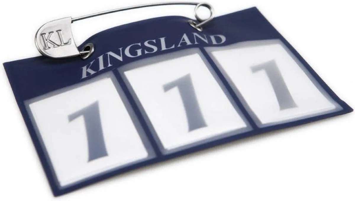 Nummerplaat Classic von Kingsland in Weiß – Produktfoto