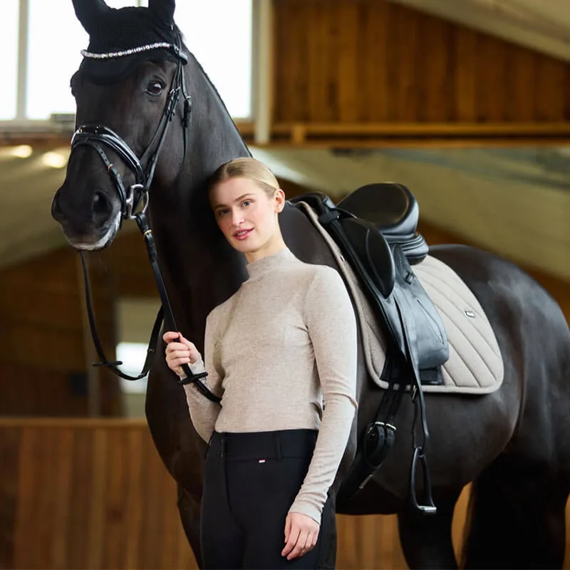 Zadeldek Audrey AW26 Brown Iron - Full Jump | Zadeldekje paard de Kingsland en Marron – photo produit
