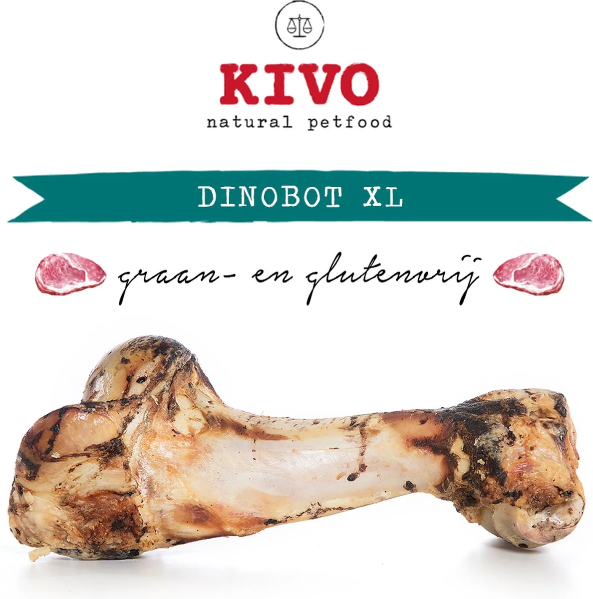 Hondenbot Dino XL 1600 gram de Kivo Petfood – photo produit