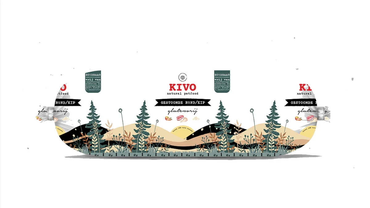 Kivo Houdbare worst rund & kip de Kivo Petfood – photo produit