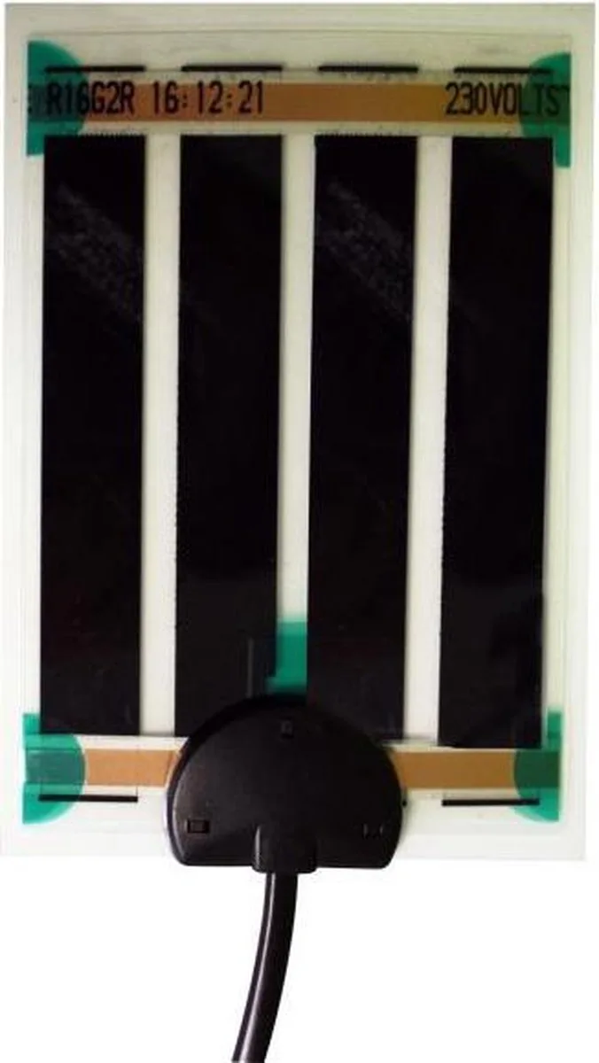 Geavanceerde Warmtemat - 3 Watt - 96x146 mm fra Komodo i Sort – produktbillede