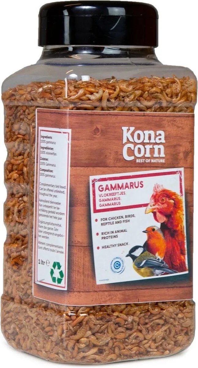 Gammarus Vlokreeftjes | 1 ltr Snacks van Konacorn – productfoto