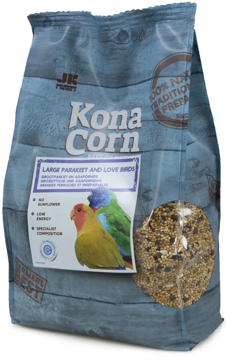 grote parkieten zaad - Parkietenvoer - 4kg de Konacorn – photo produit