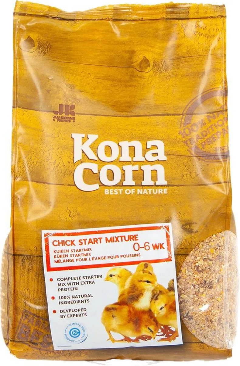 Pluimveevoer 18 kg | Konacorn Kuiken Start Mix (0-6 Weken) de Konacorn – photo produit