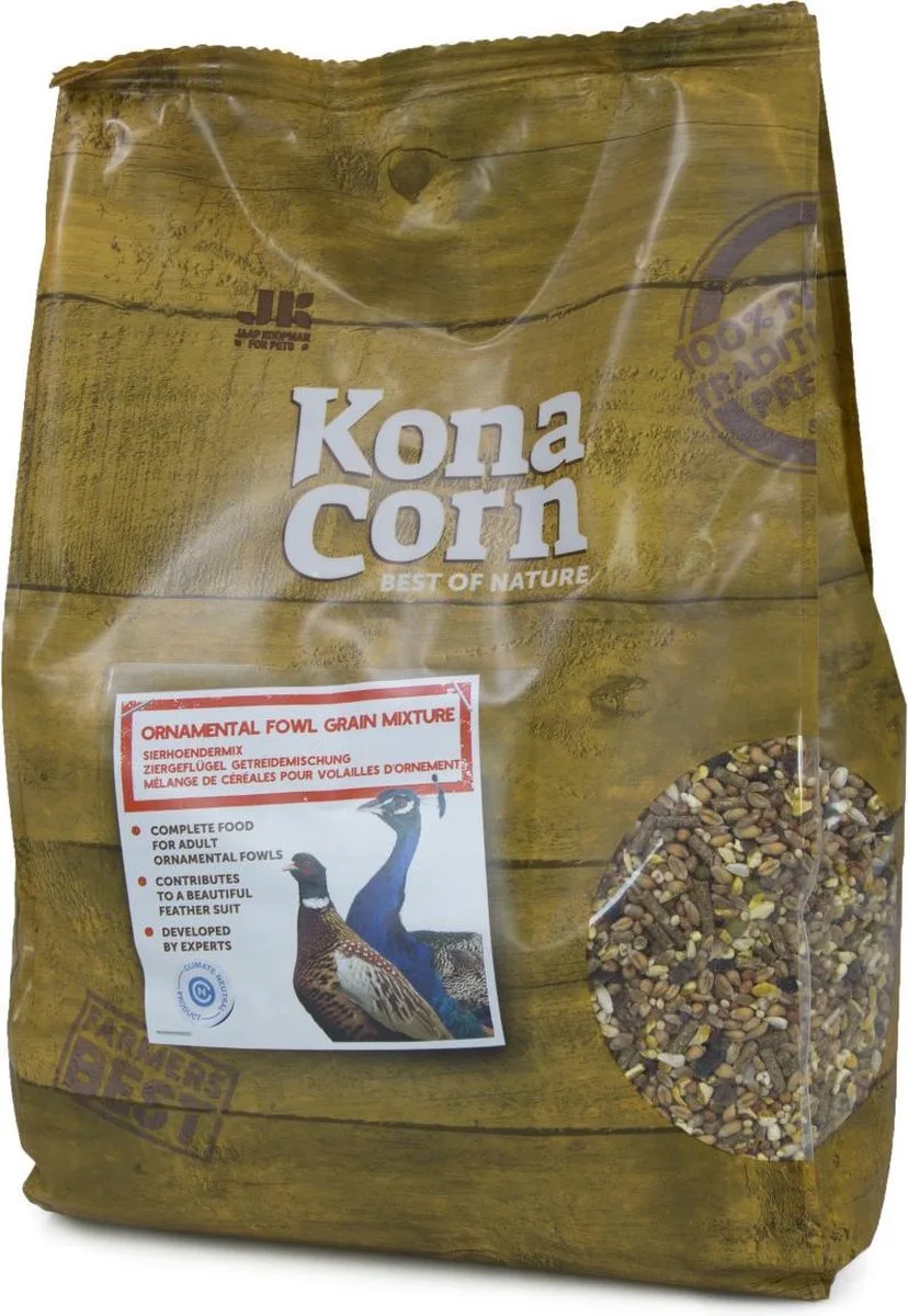 Pluimveevoer 4 kg | Konacorn Sierkippen Granen Mix de Konacorn – photo produit