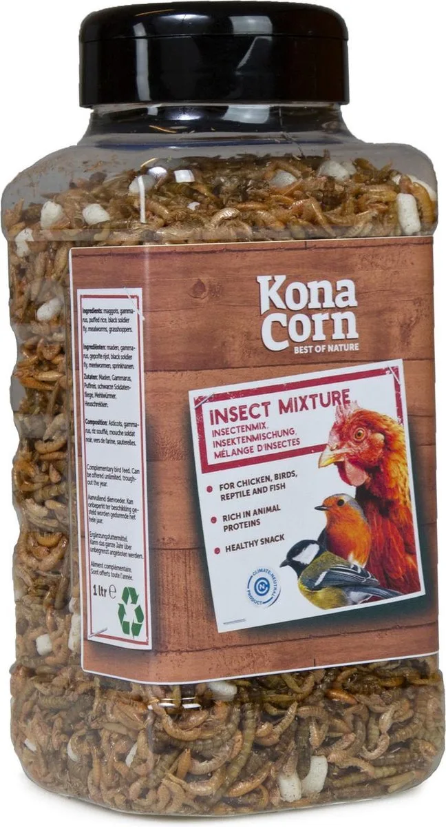 Vogelvoer 1 ltr | Konacorn Insectenmix by Konacorn – product photo