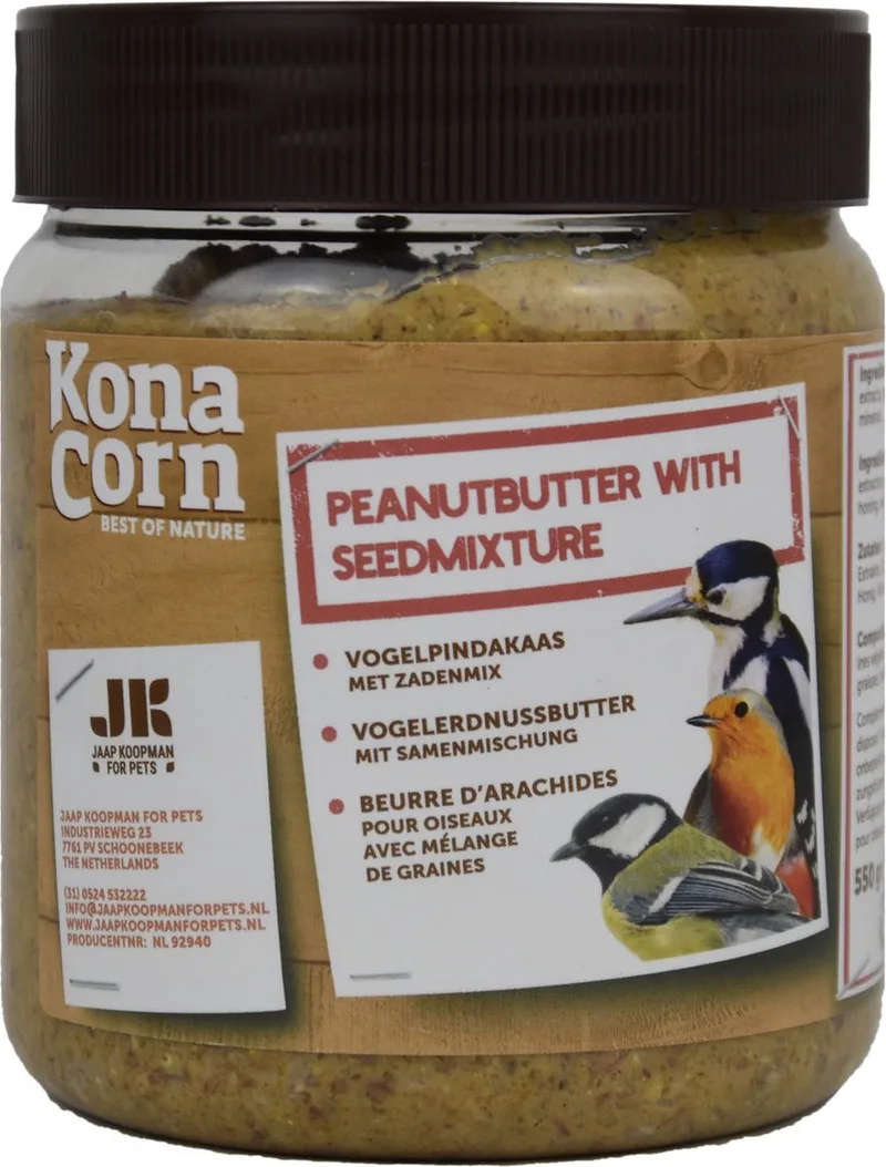 Vogelvoer 550 gr | Konacorn Pindakaas Met Zaden by Konacorn – product photo