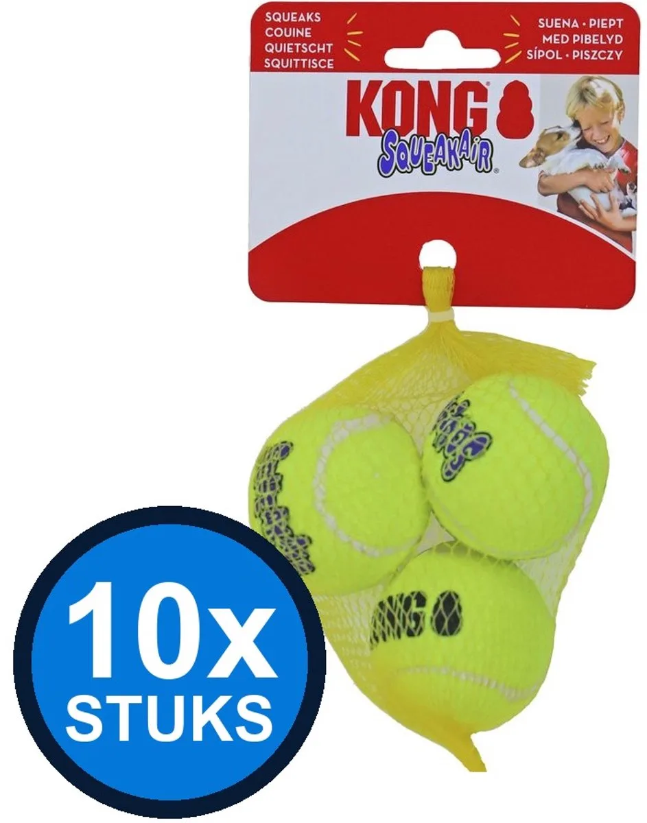 10x Kong - Air squeakair tennis ball S 3st från KONG – produktbild