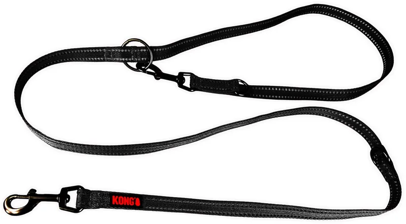 Adjustable Leash - S/M von KONG in Schwarz – Produktfoto
