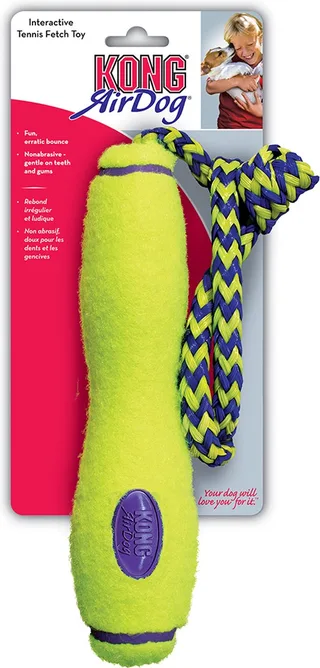 Air Fetch – Stok – Hondenspeeltjes – L – Drijvend – Groen by KONG in Yellow – product photo 1 of 2